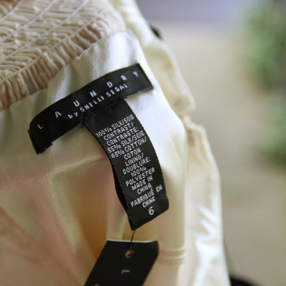 Laundry by Shelli Segal Cream Polka Dot Dress 6 - Picture 5 of 8